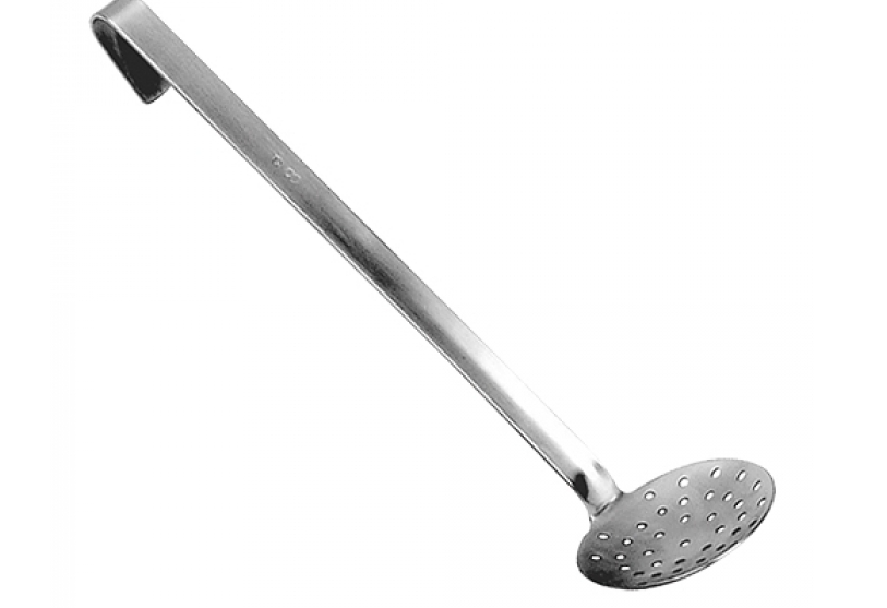 Schaumlöffel Edelstahl D8xL28cm